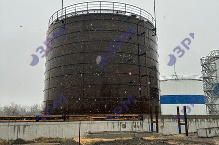 Резервуар для битума 4000 м3 в Новосибирске - Опытный завод резервуаров и металлоконструкций