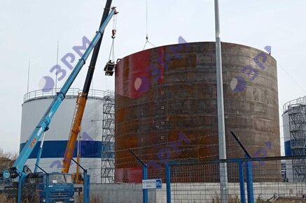 Резервуар для битума 4000 м3 в Новосибирске - Опытный завод резервуаров и металлоконструкций