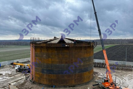 Битумное хранилище общим объемом 80000 м3 в Новосибирске - Опытный завод резервуаров и металлоконструкций
