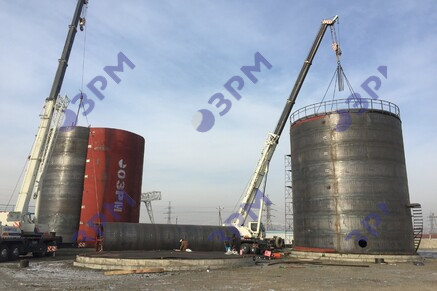 РВС-1000 м3 для светлых нефтепродуктов в Новосибирске - Опытный завод резервуаров и металлоконструкций