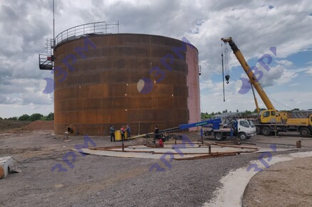 РВС-5000 м3 для битума в Новосибирске - Опытный завод резервуаров и металлоконструкций